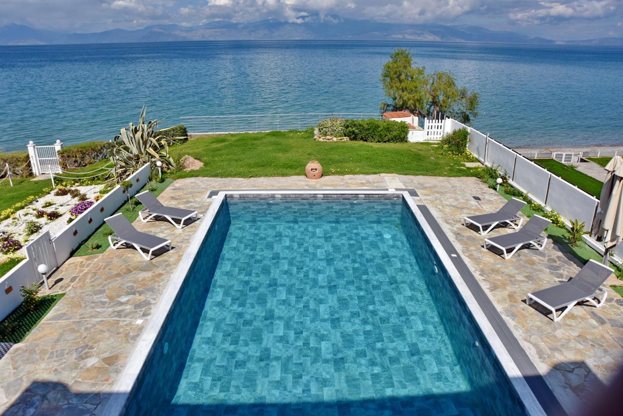 Antorina Beachfront Villas With Private Pools Kamari  Exterior photo