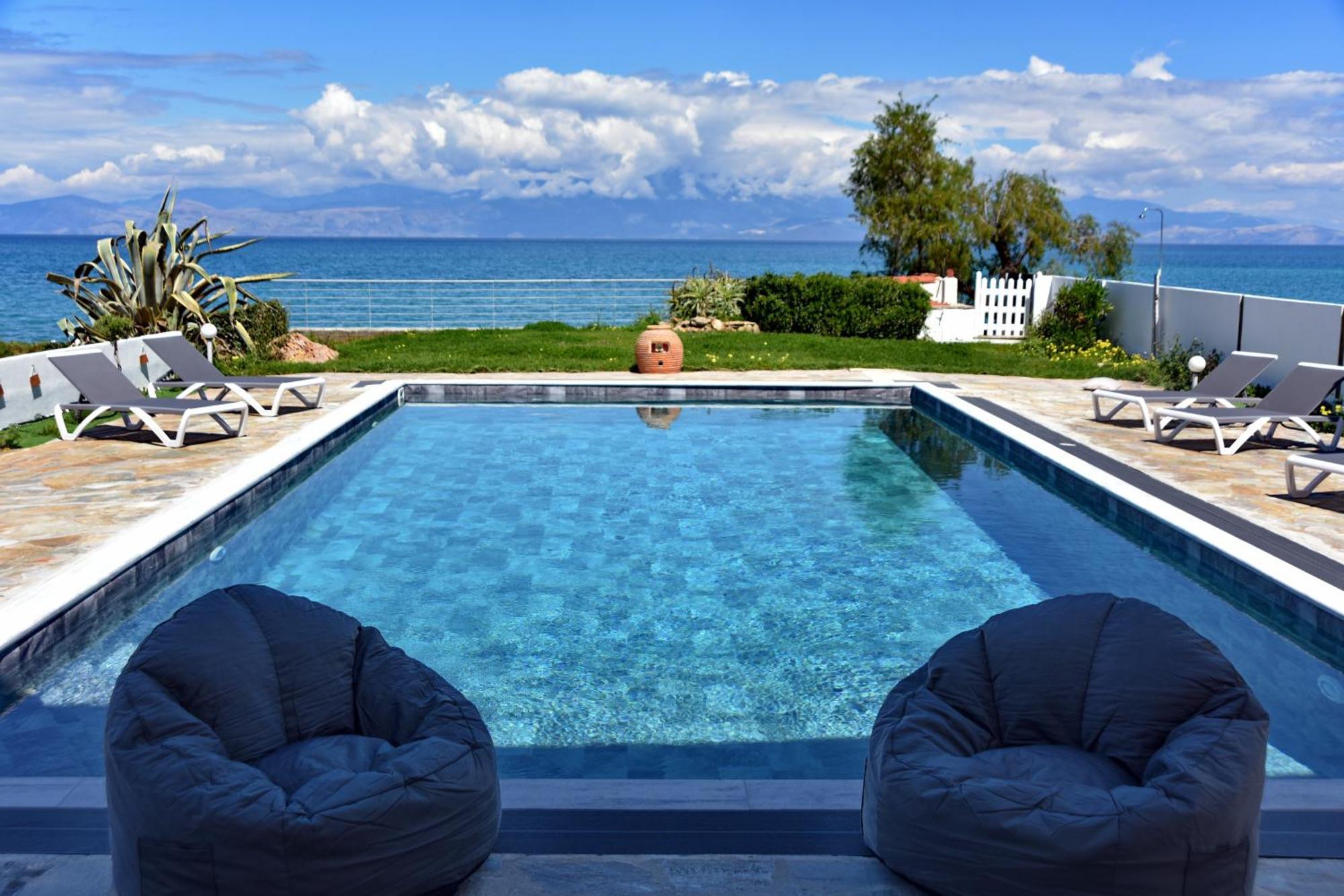 Antorina Beachfront Villas With Private Pools Kamari  Exterior photo