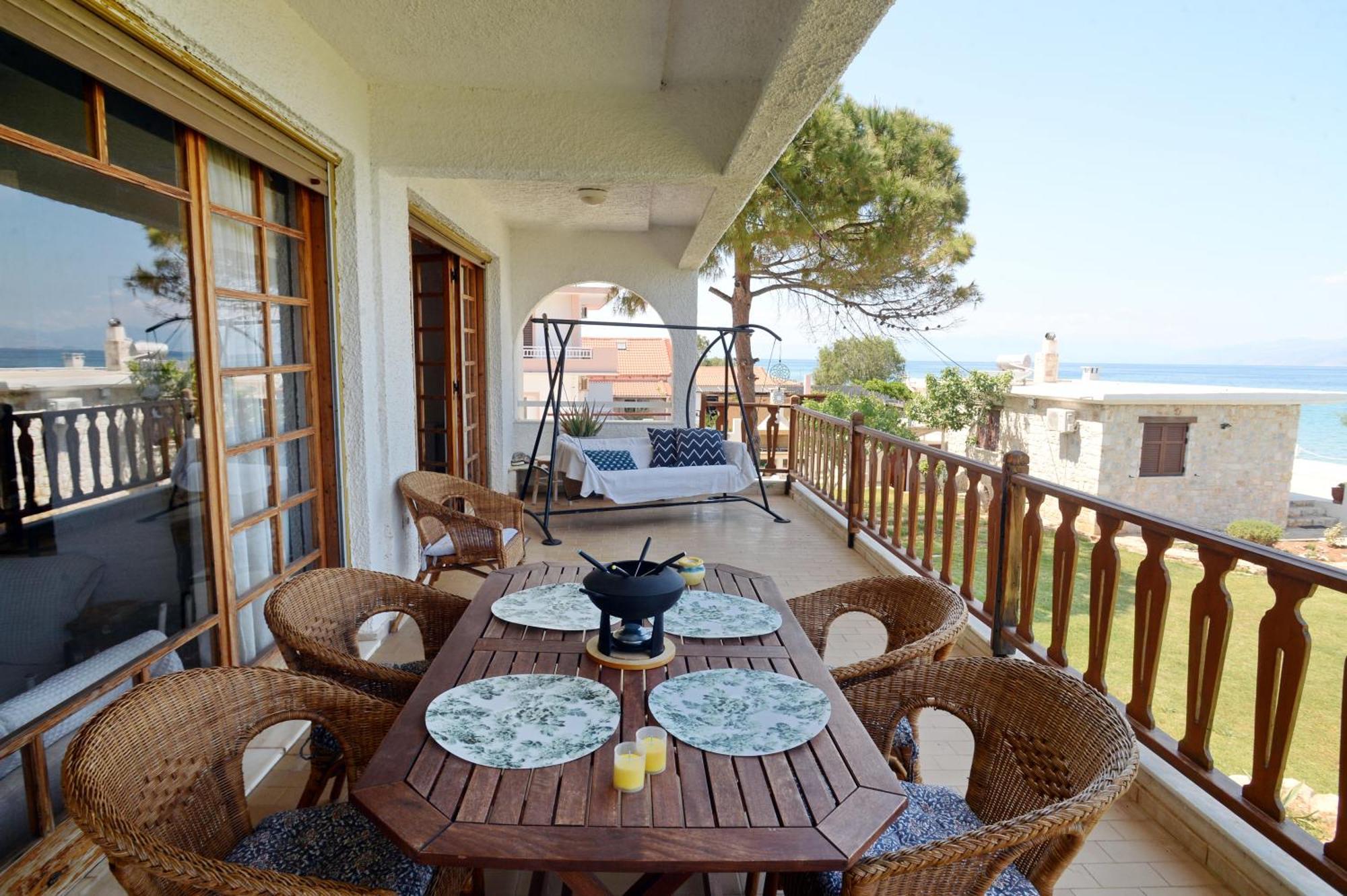 Antorina Beachfront Villas With Private Pools Kamari  Exterior photo